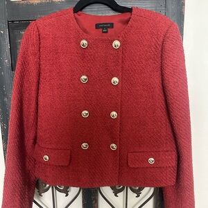 Red/wine Jacket Ann Taylor